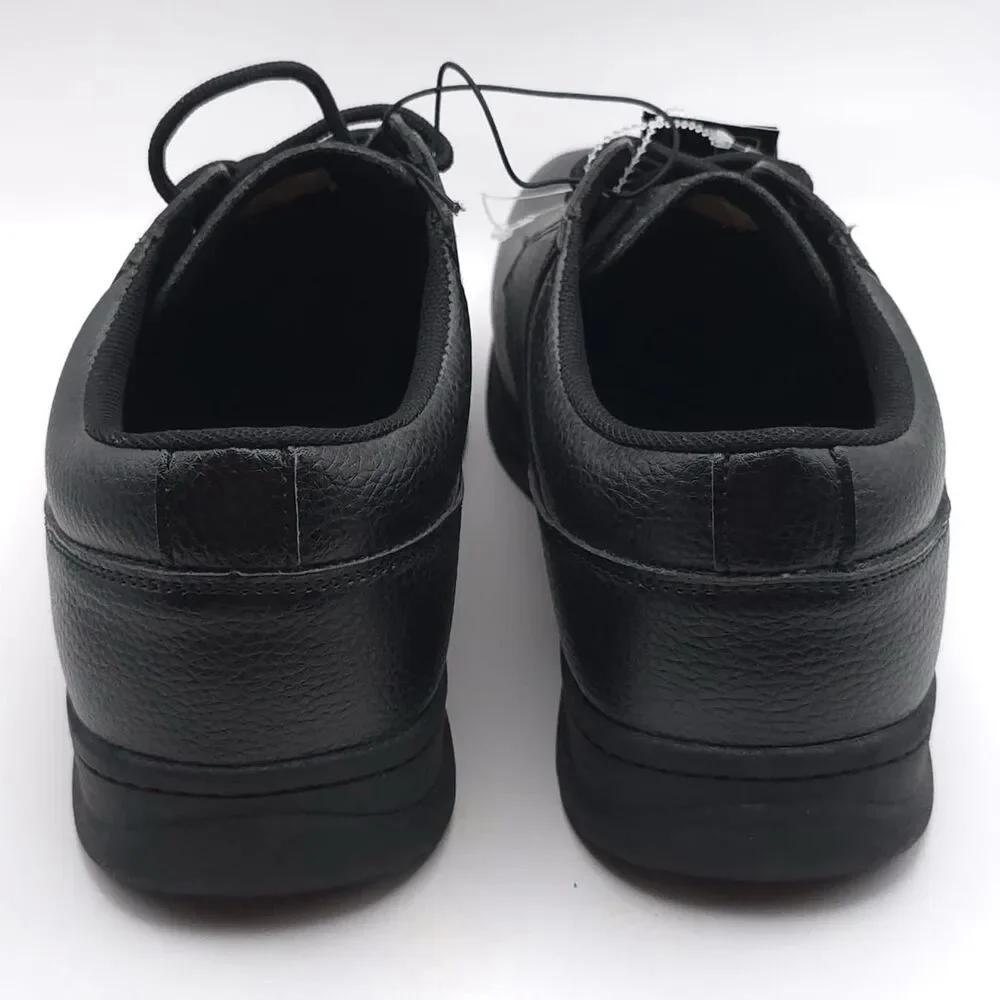 PERRY ELLIS PORTFOLIO‎ New Men's Work Shoes Black 10 Wide Ultra Foam Slip Guard